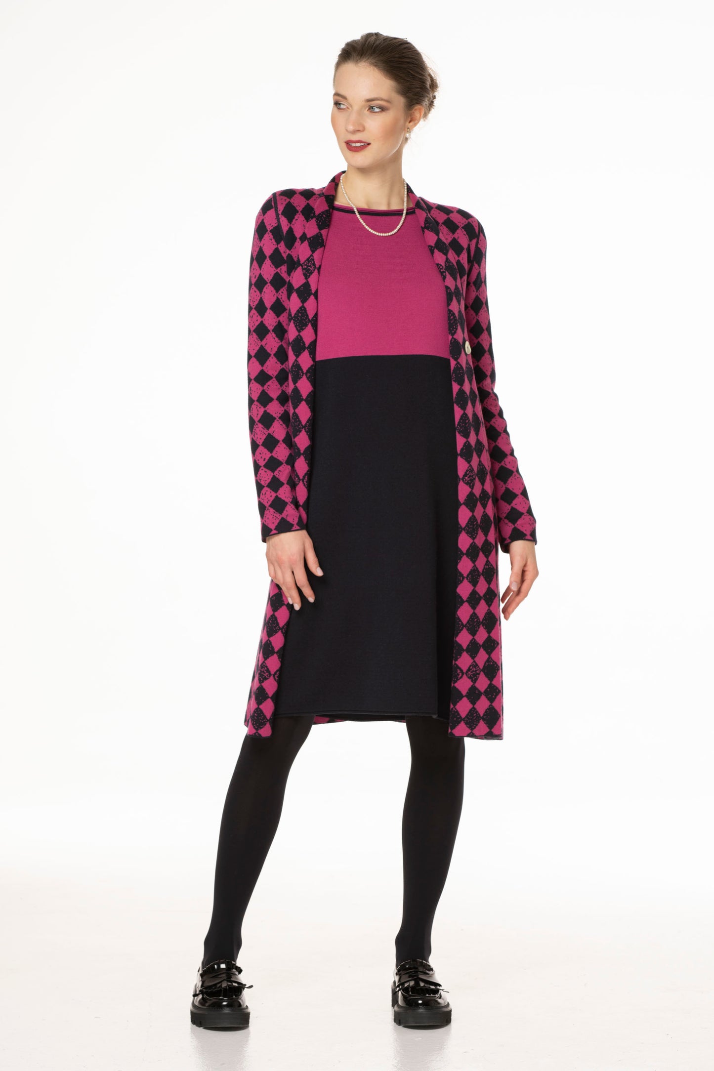 LONG FLARED COAT/SWEATER - 628 E