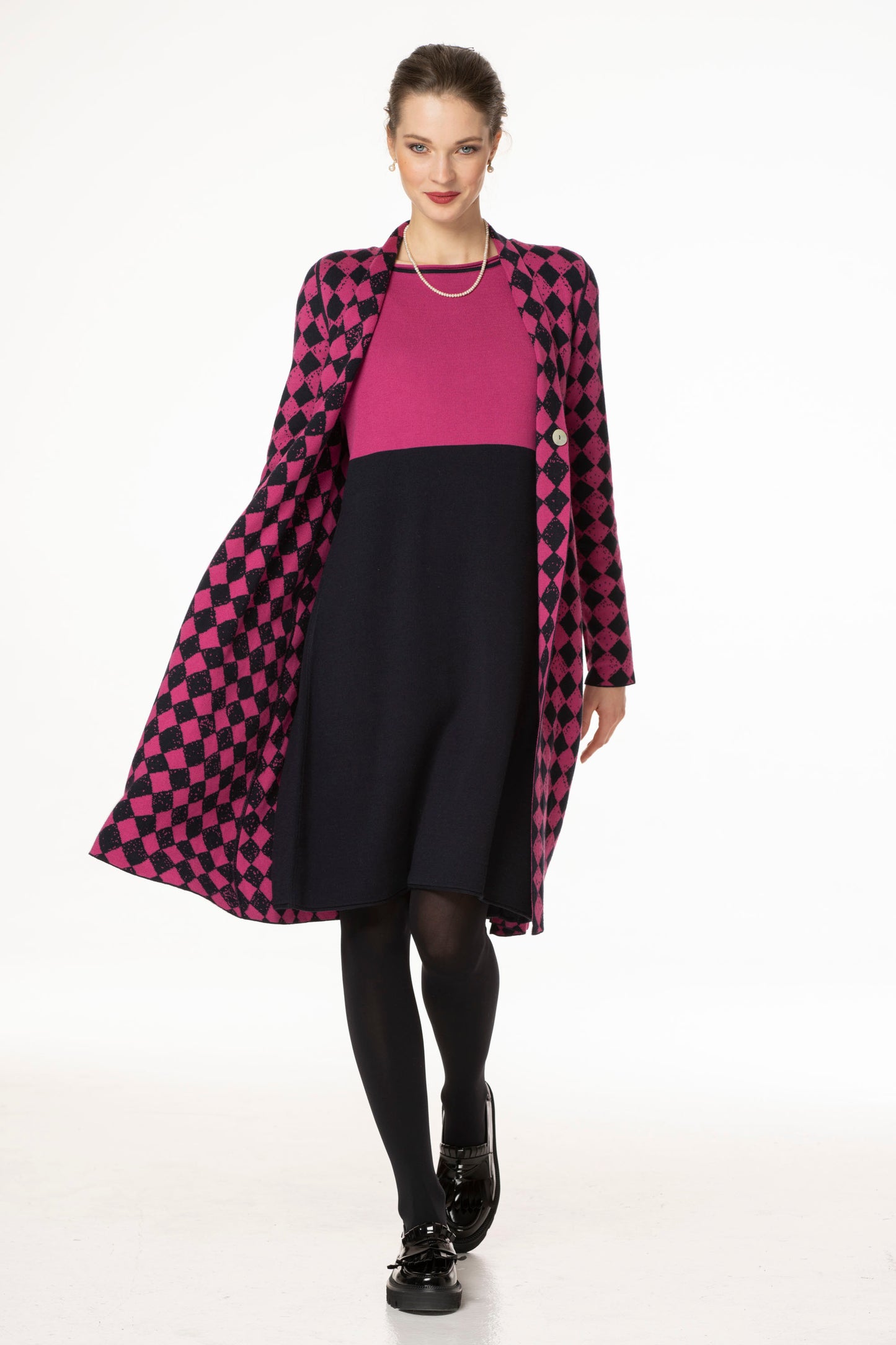 LONG FLARED COAT/SWEATER - 628 E