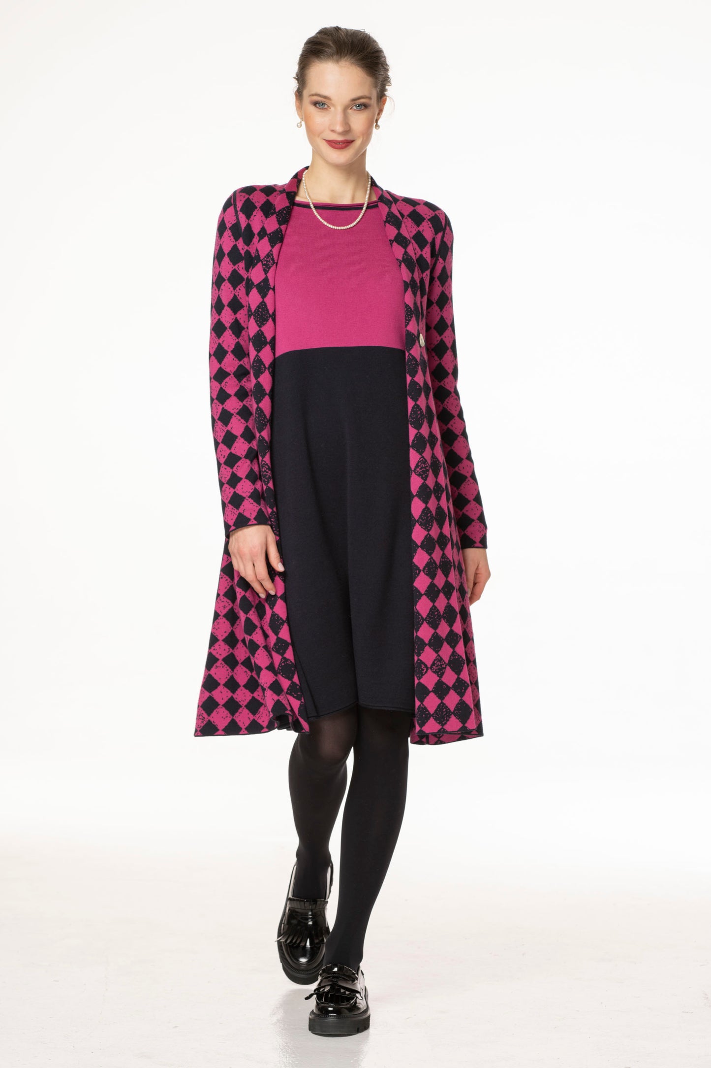 LONG FLARED COAT/SWEATER - 628 E