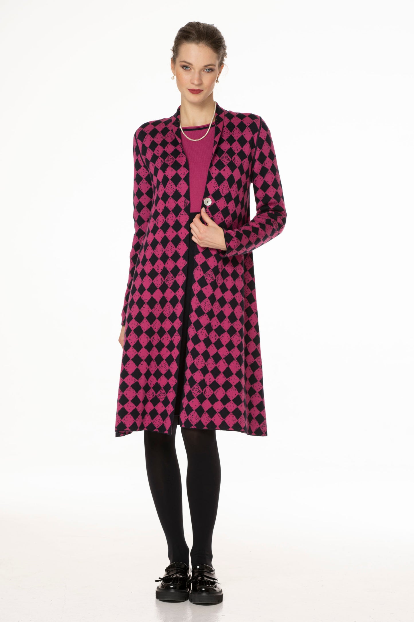 LONG FLARED COAT/SWEATER - 628 E