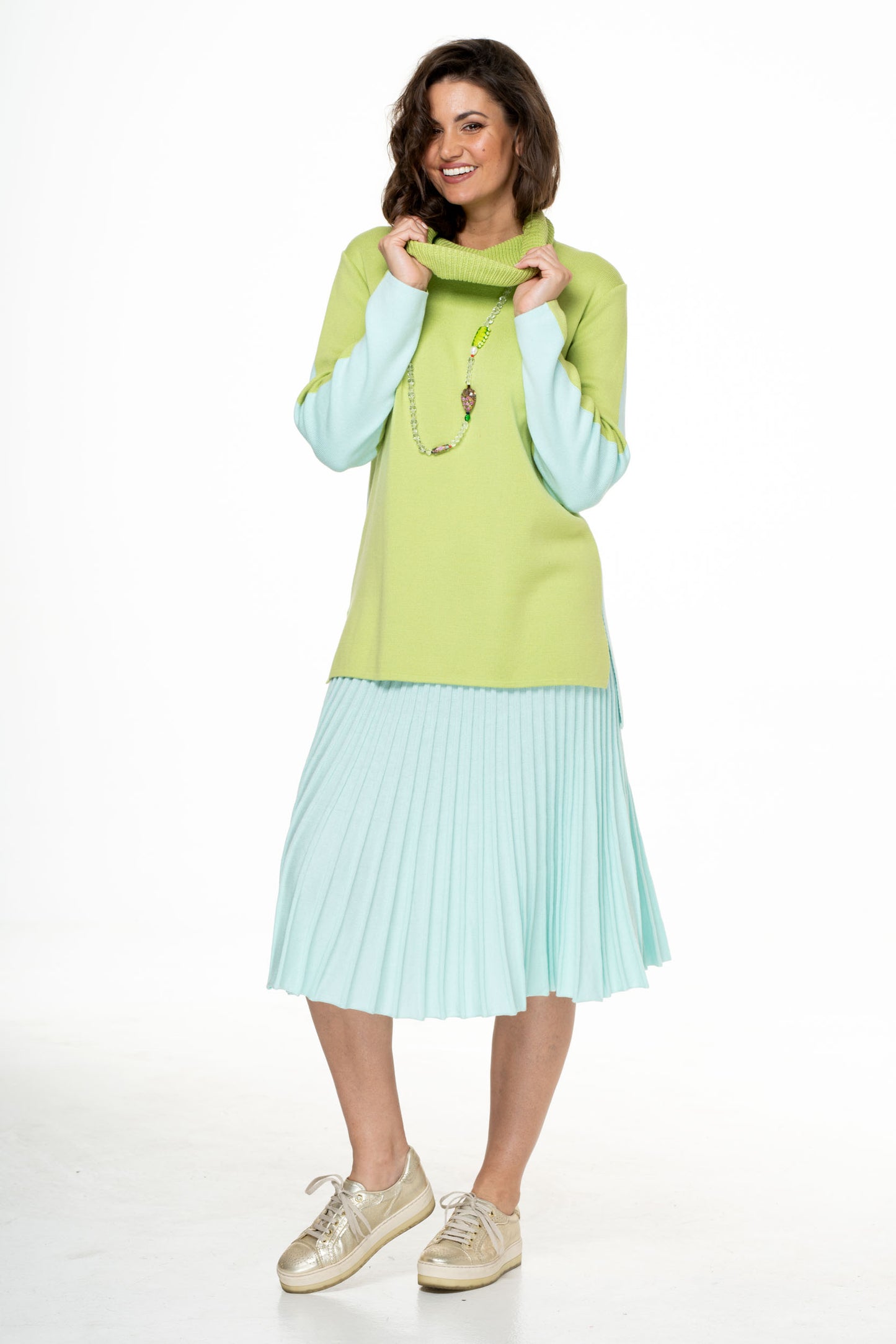 SUKNĚ - PLISÉ DLOUHÁ - 608