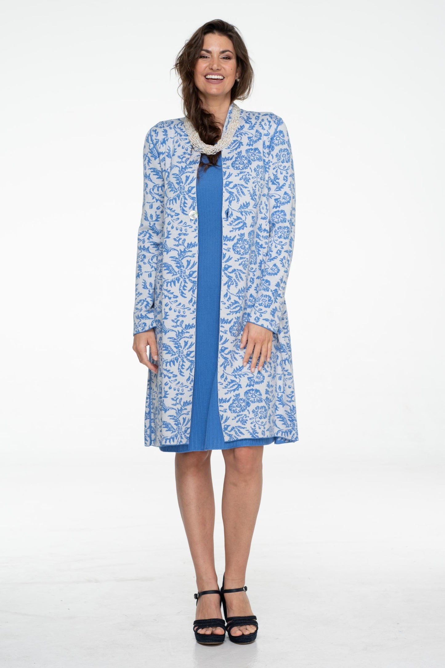 SHORT FLARED COAT/CARDIGAN - 628