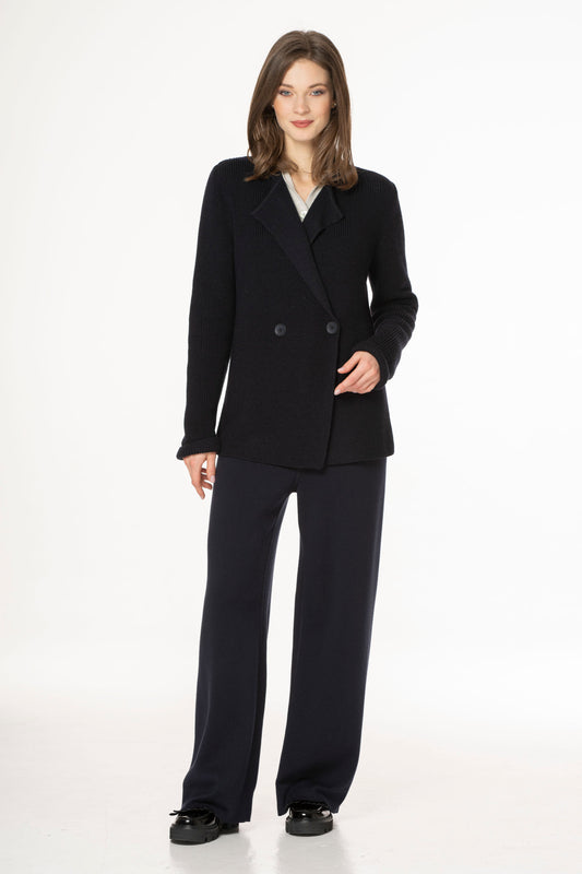 SHORT DOUBLE - BREASTED SWEATER - 605