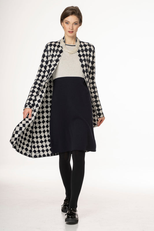 LONG FLARED COAT/SWEATER - 628 E