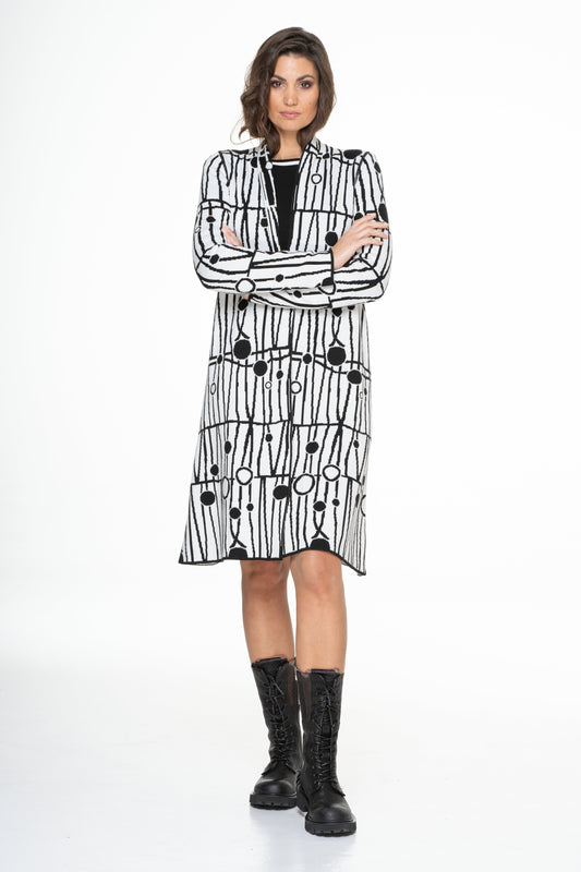 SHORT FLARED COAT/CARDIGAN - 628