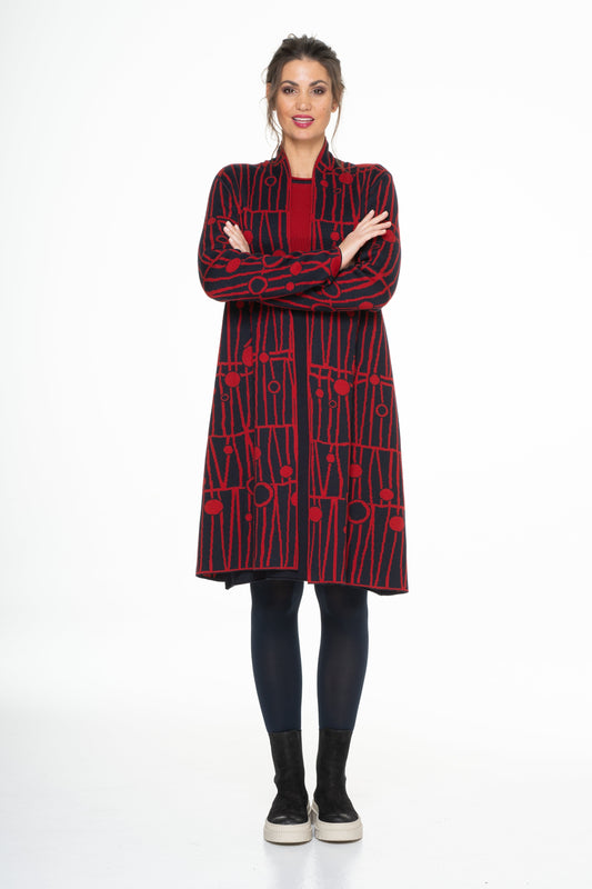 SHORT FLARED COAT/CARDIGAN - 628
