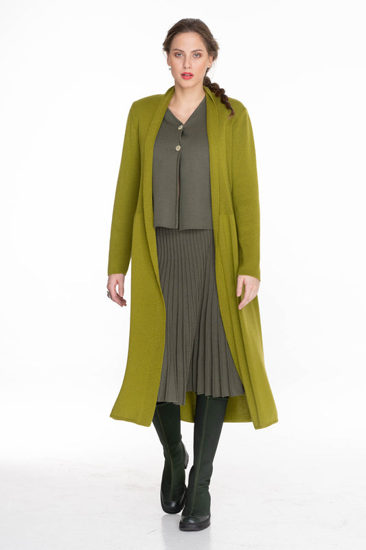 DLOUHÝ ROZŠÍŘENÝ KABÁT 586 A